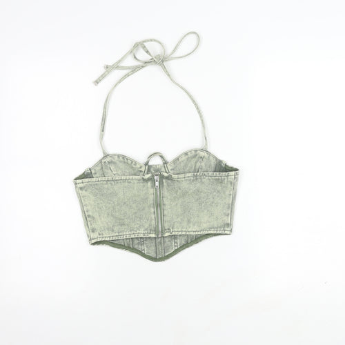 PrettyLittleThing Women's Grey Cropped Camisole, Size 10, New