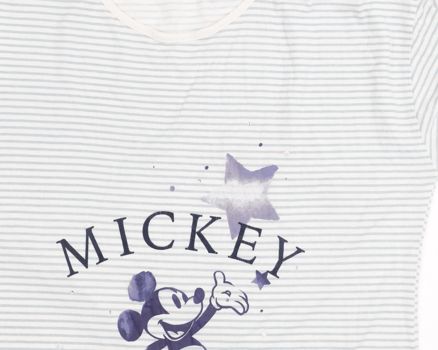 Disney Women’s Blue Mickey Mouse Nightshirt, Size 14