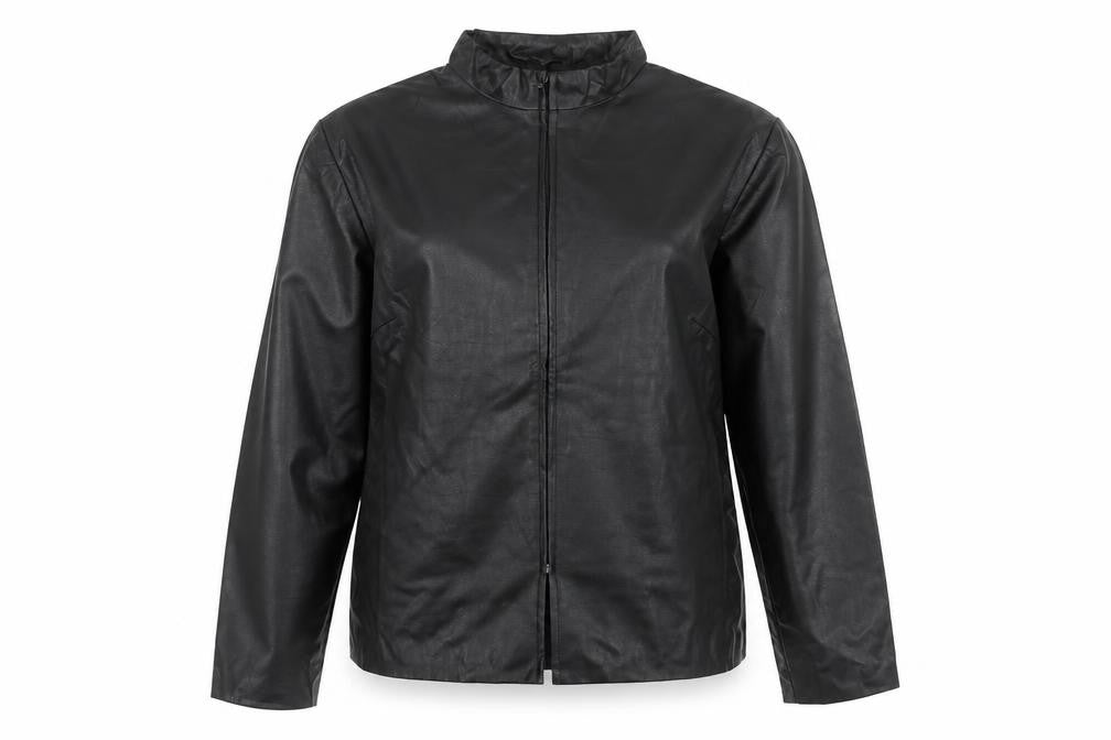 Front view of New Look Women's Black Jacket, size 14, Casual Zip