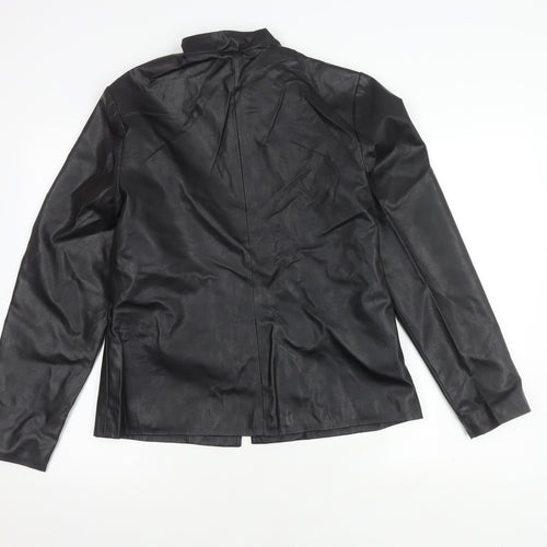 New Look Women's Black Jacket Size 14 Casual Zip