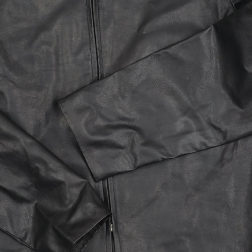 New Look Women's Black Jacket Size 14 Casual Zip