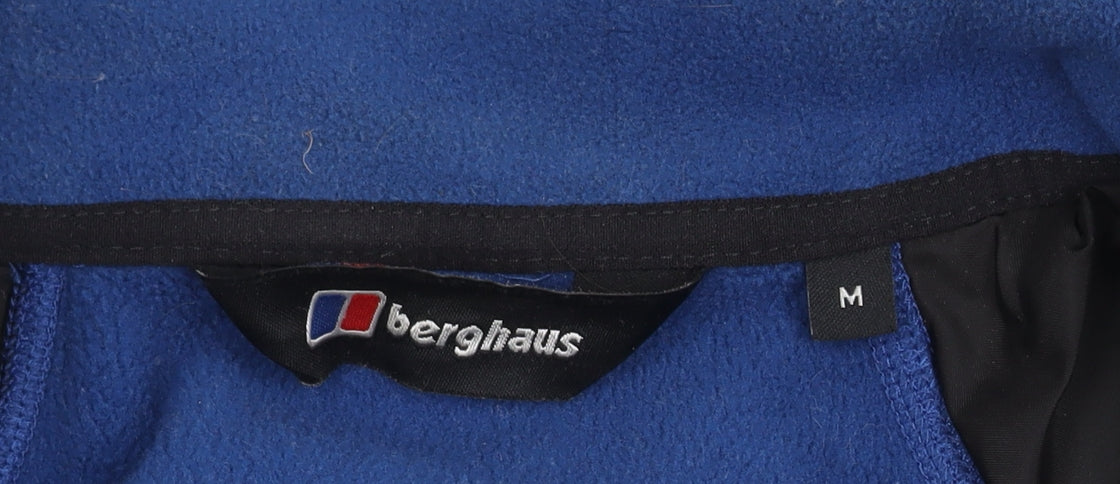 Berghaus Men's Blue Fleece Jacket M Stand-Up Collar