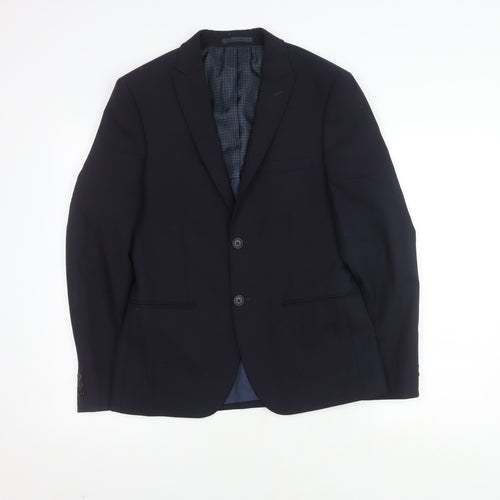 Marks and Spencer Men's Blue Blazer, Size 36S