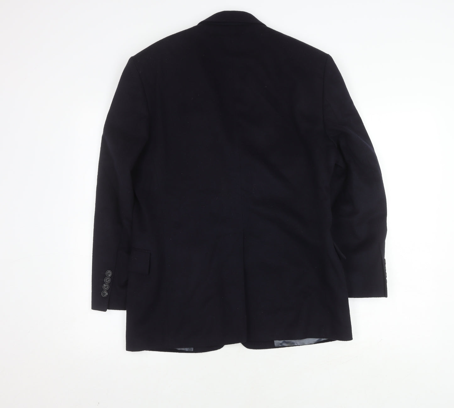 David Moss Men's Blue Wool Blazer 36S