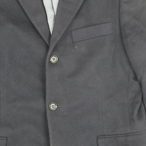 David Moss Men's Blue Wool Blazer 36S