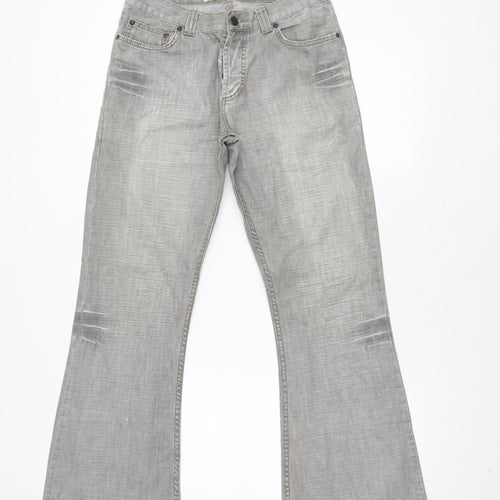 Minder Women's Grey Straight Jeans Size 10, Classic Style