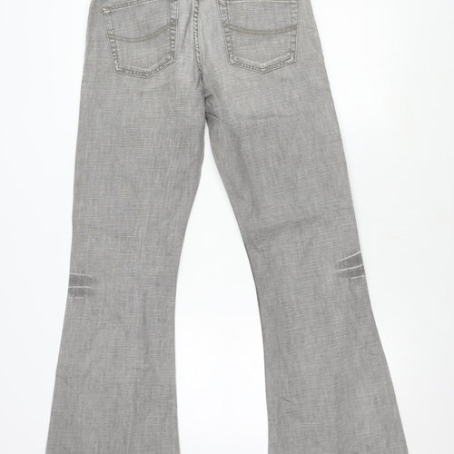 Minder Women's Grey Straight Jeans Size 10, Classic Style