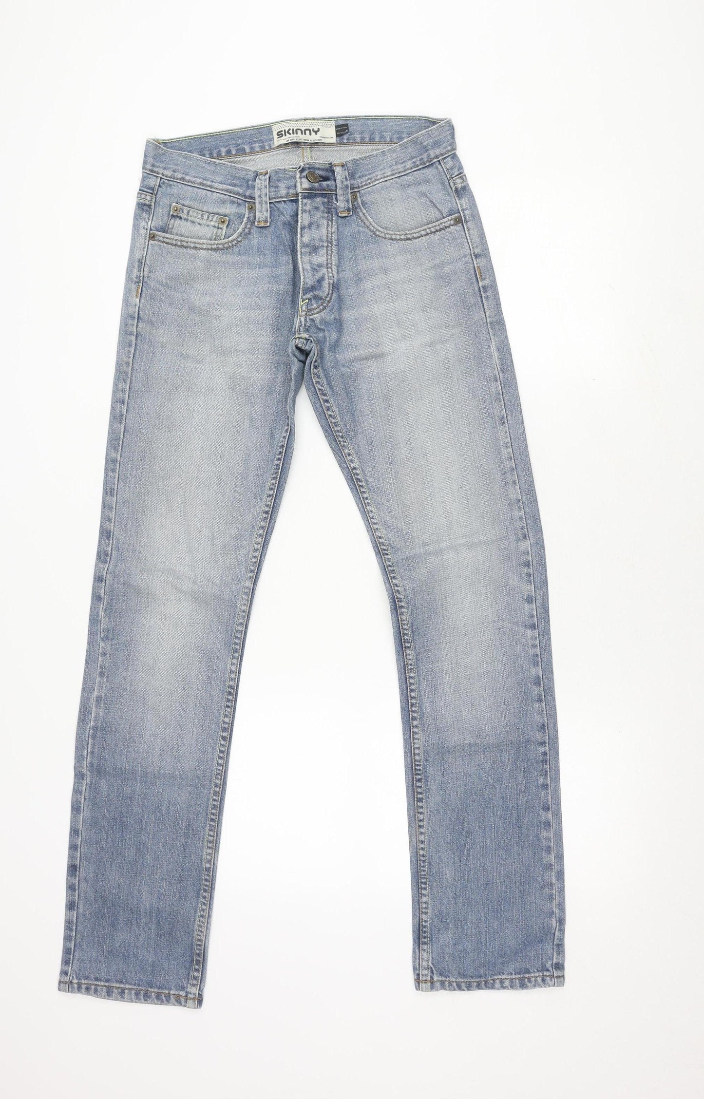 Topman Men's Blue Skinny Jeans 30R Slim Fit