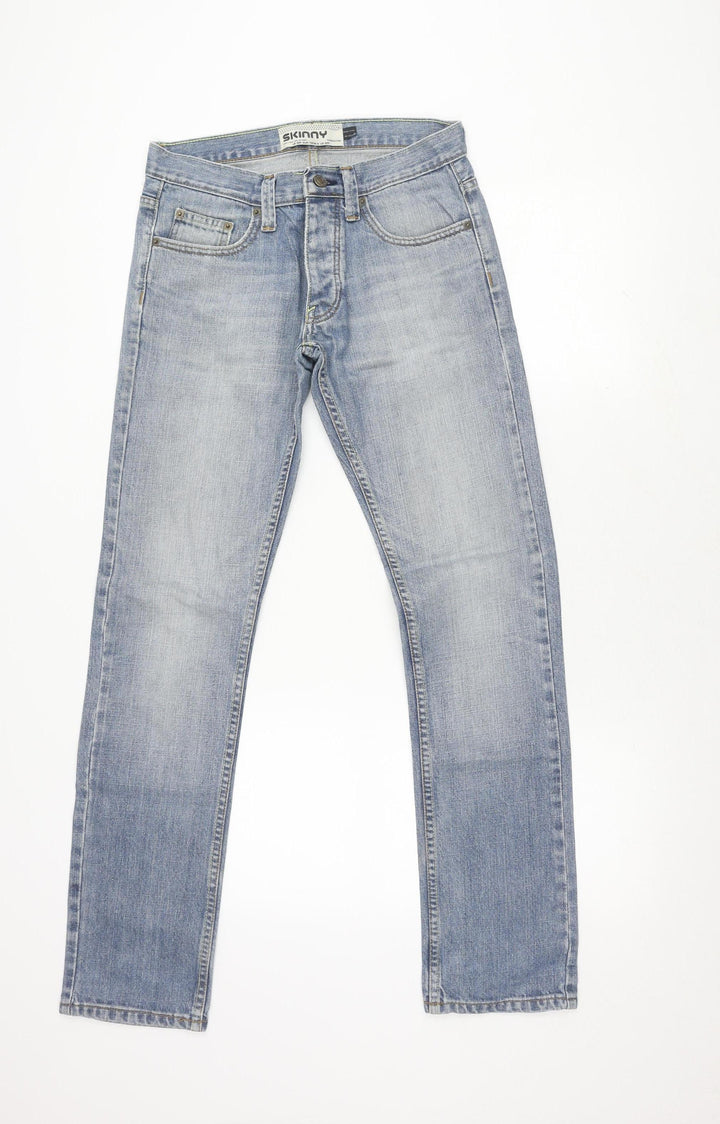 Topman Men's Blue Skinny Jeans 30R Slim Fit