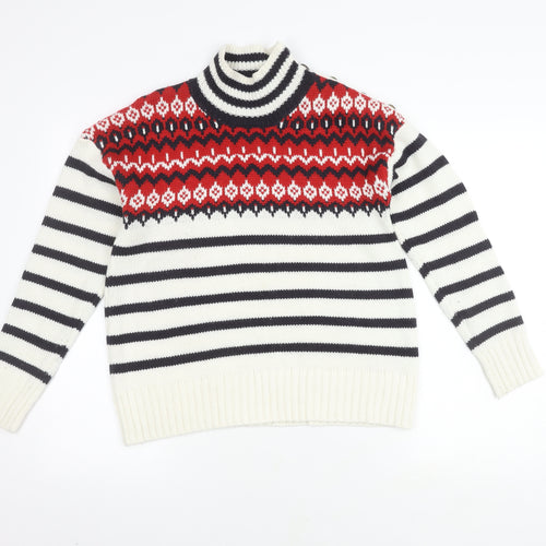 Marks & Spencer Women's Multicoloured Fair Isle Pullover, Size S
