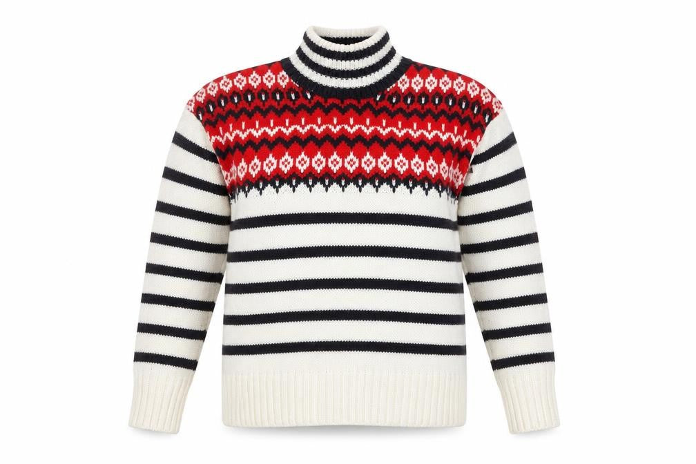 Front view of Marks & Spencer Women's Multicoloured Fair Isle Pullover, size S
