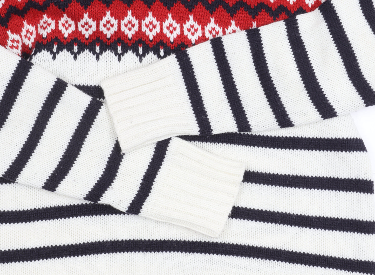 Marks & Spencer Women's Multicoloured Fair Isle Pullover, Size S