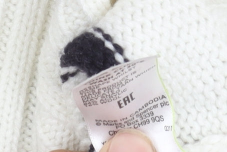 Marks & Spencer Women's Multicoloured Fair Isle Pullover, Size S