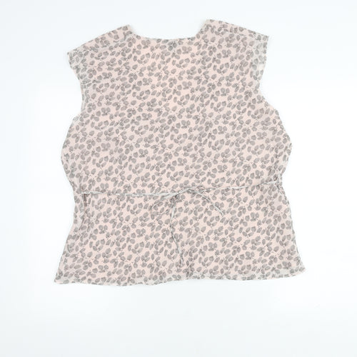 Marks and Spencer Women's Pink Floral V-Neck Camisole Top Size 20