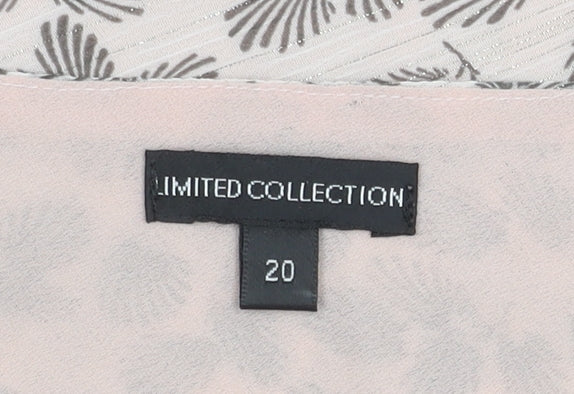 Marks and Spencer Women's Pink Floral V-Neck Camisole Top Size 20