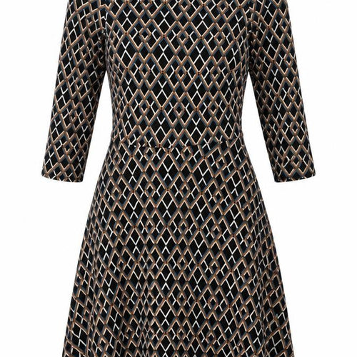 Dorothy Perkins Women's Geometric A-Line Dress Size 8