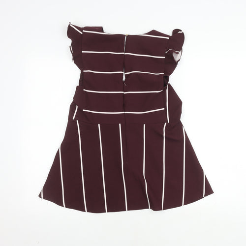 River Island Women's Striped Blouse, Size 12, V-Neck, Casual