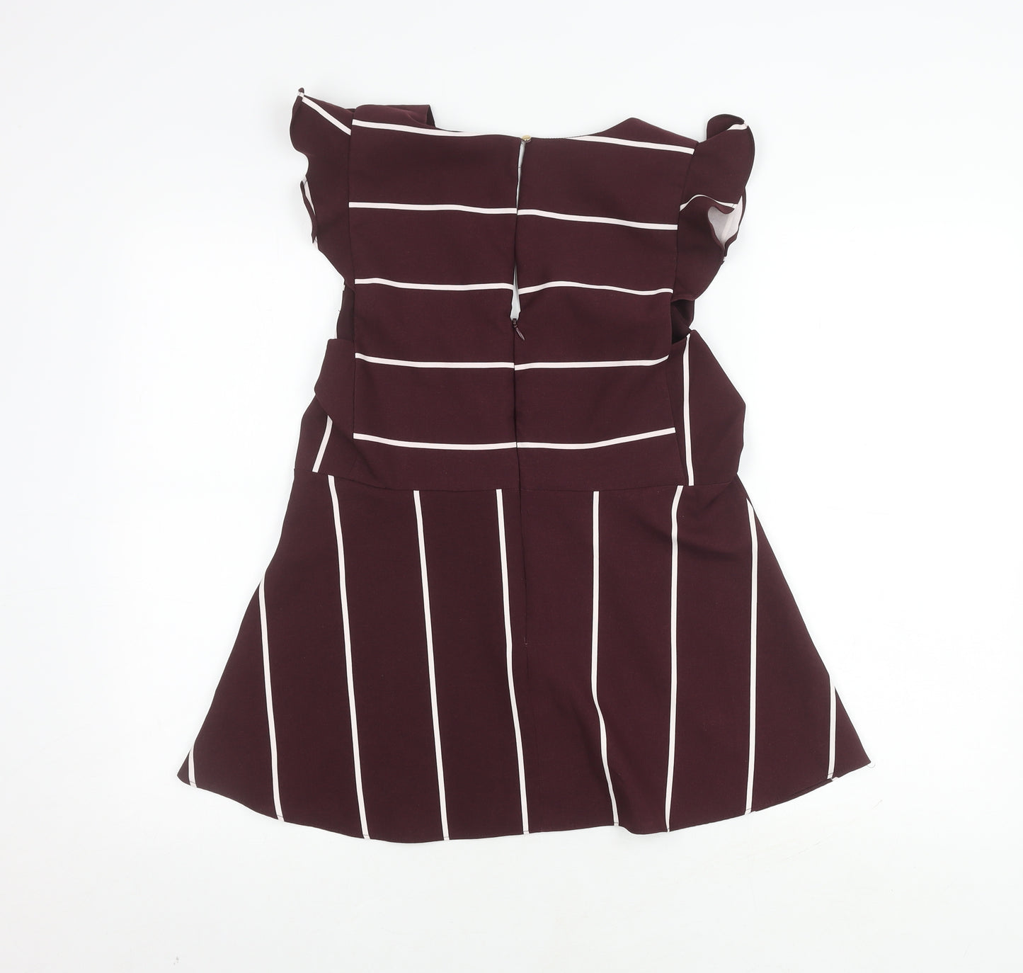 River Island Women's Striped Blouse, Size 12, V-Neck, Casual