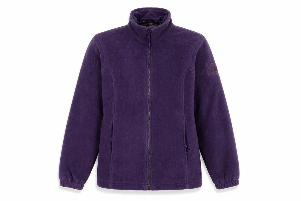 Front view of Jack Murphy Women's Purple Fleece Outdoor Jacket