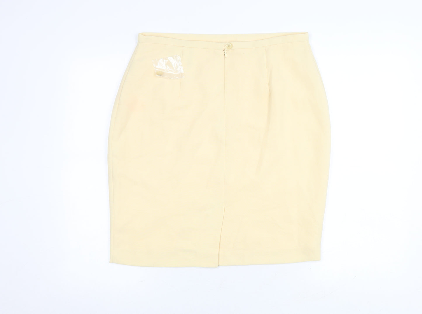 Wallis Women Beige Knee Length Pencil Skirt Size 16