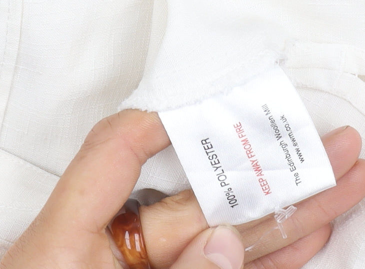 Honor Millburn Women's White Button-Up Shirt Size 10