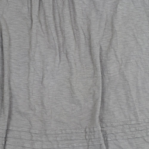 Next Women's Grey Cap Sleeve T-Shirt, L, Cotton Jersey