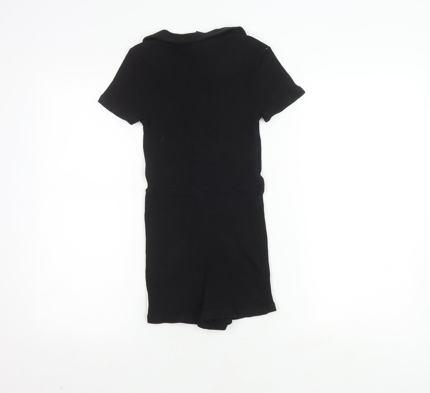 iets frans... Women's Black S Collared Playsuit