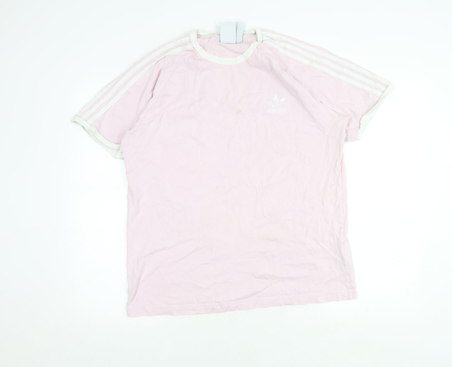 Adidas Women's Pink Ringer T-Shirt Size 14