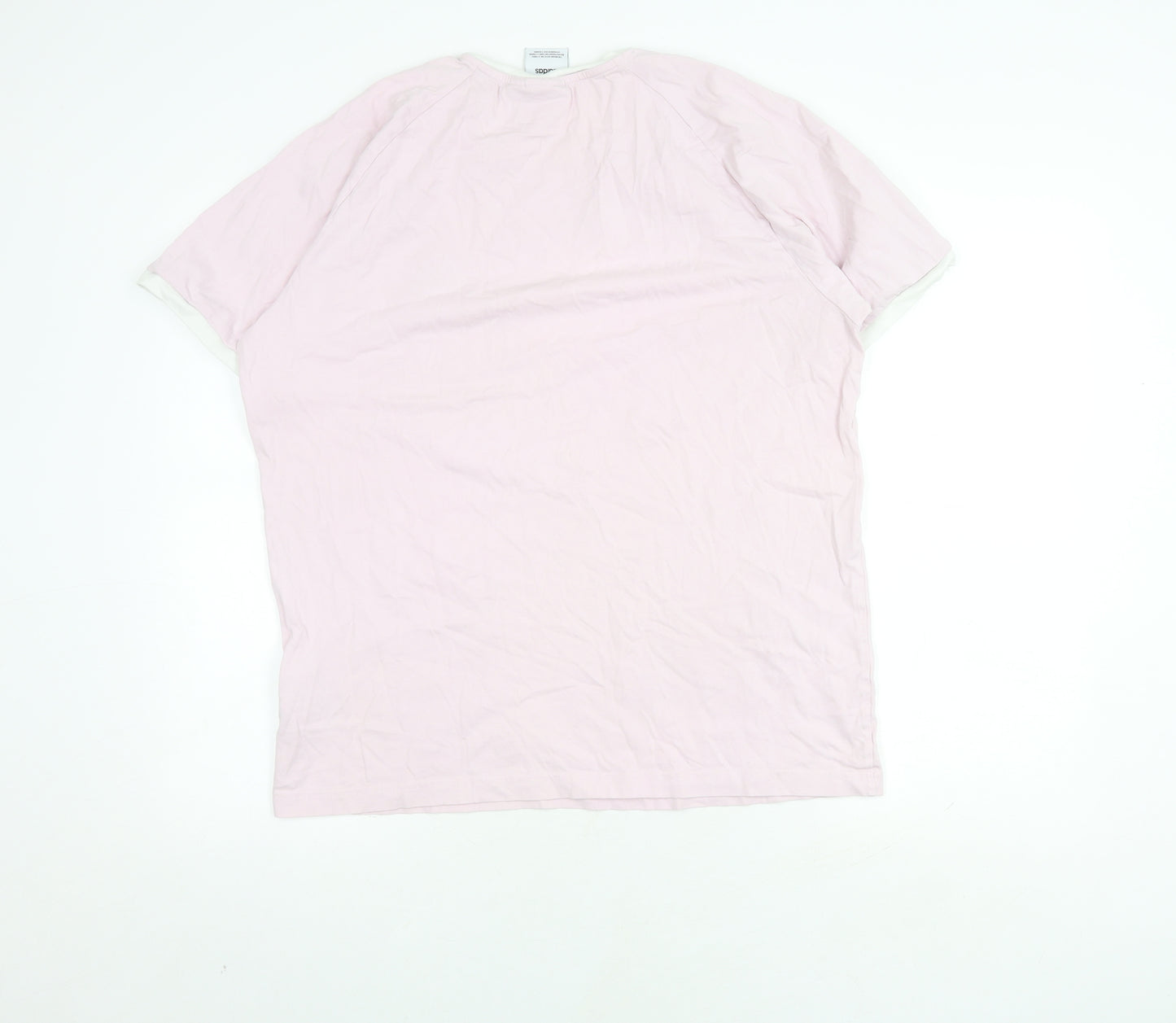 Adidas Women's Pink Ringer T-Shirt Size 14