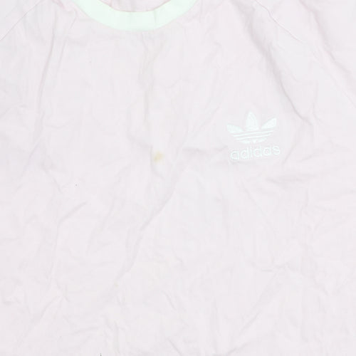 Adidas Women's Pink Ringer T-Shirt Size 14