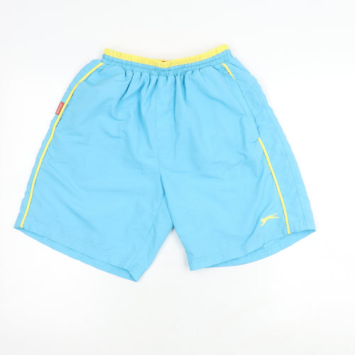 Slazenger Men's Blue Swim Shorts S - Elastic Waist