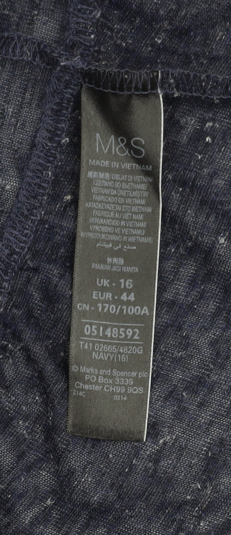 Marks and Spencer Women’s Cardigan Blue Size 16