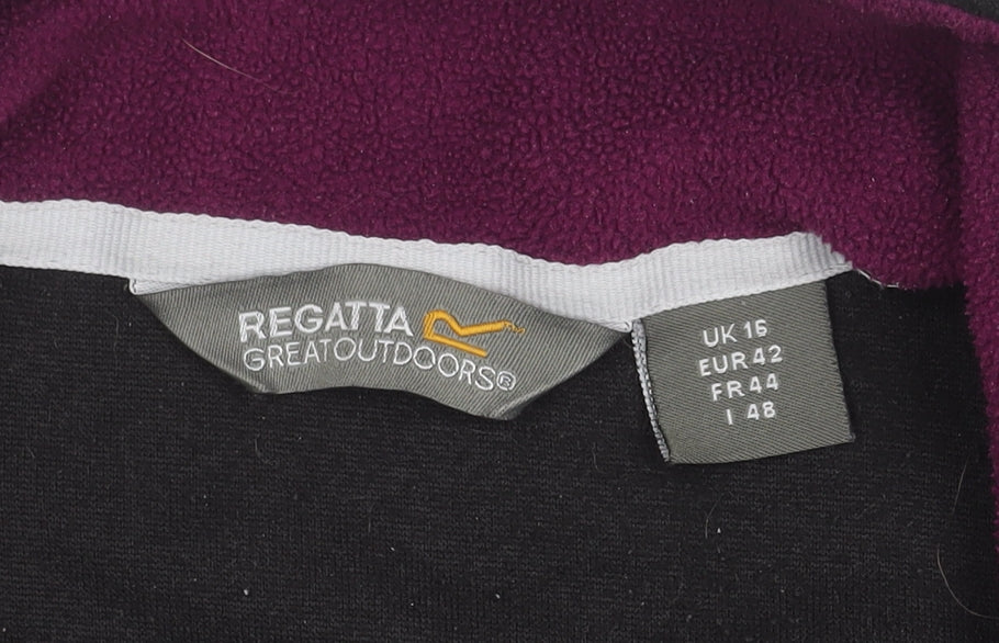 Regatta Women's Black Fleece Waistcoat Size 16