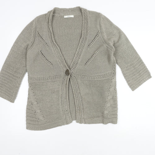 Marks and Spencer Women’s Grey Cardigan Size 16