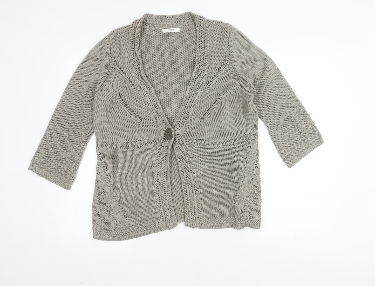 Marks and Spencer Women’s Grey Cardigan Size 16