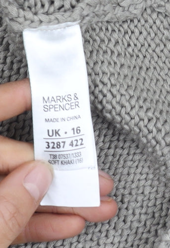 Marks and Spencer Women’s Grey Cardigan Size 16