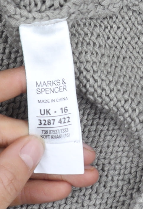 Marks and Spencer Women’s Grey Cardigan Size 16