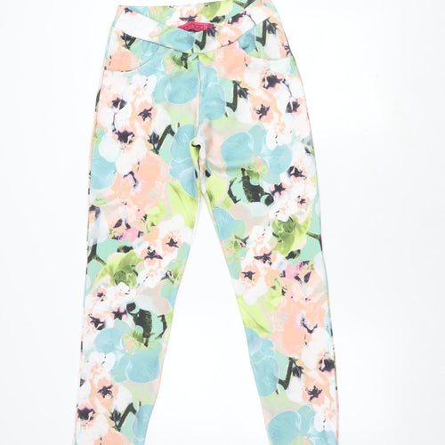 Boohoo Women's Multicoloured Floral Ankle Leggings Size 10