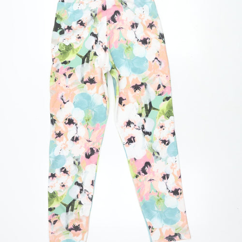 Boohoo Women's Multicoloured Floral Ankle Leggings Size 10