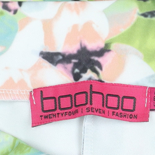 Boohoo Women's Multicoloured Floral Ankle Leggings Size 10