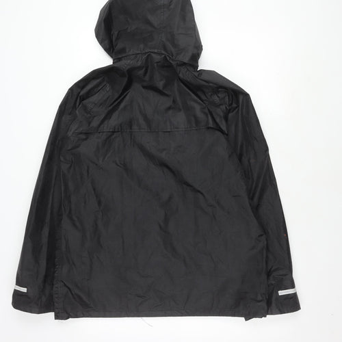 Result Core Men’s Black S Rain Coat, Hooded, Lightweight