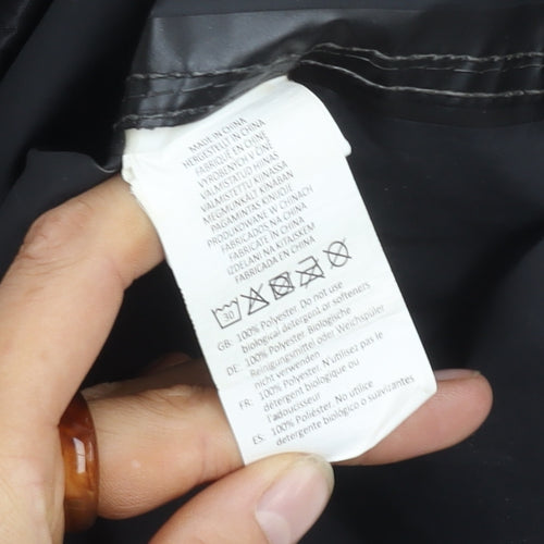 Result Core Men’s Black S Rain Coat, Hooded, Lightweight
