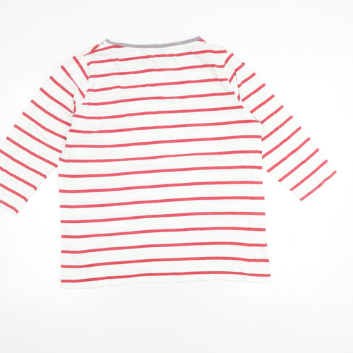 Crew Clothing Women's Striped Top, Size 16, Cotton Blend