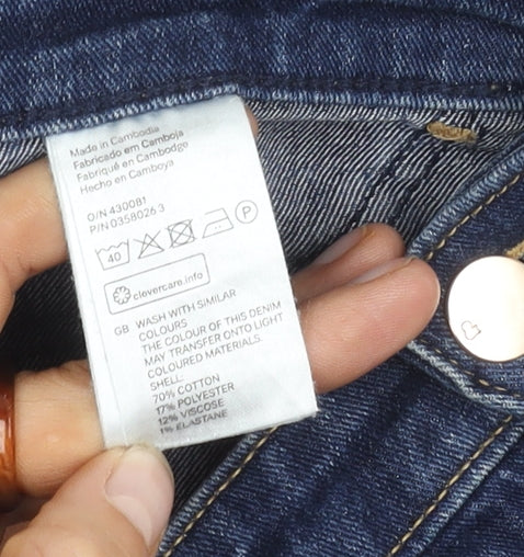 H&M Women's Blue Ankle Jeans Size 12