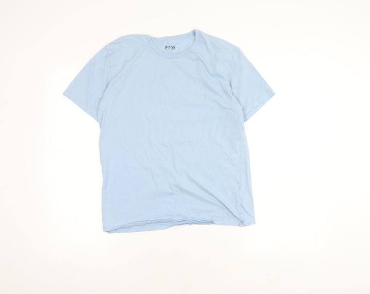 Hugo Boss Unisex Blue T-Shirt, Size M, Cotton, Casual