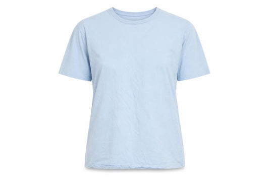 Front view of Hugo Boss unisex blue t-shirt, size M, cotton, casual