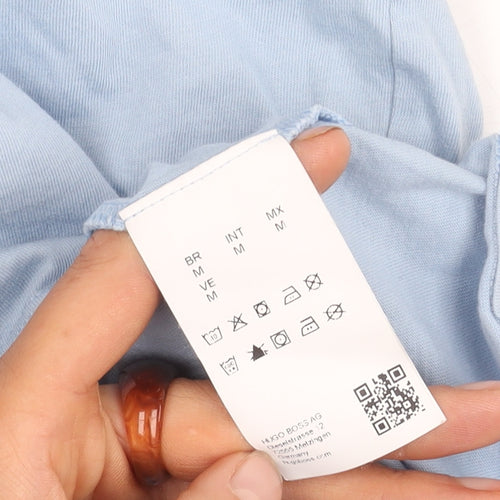 Hugo Boss Unisex Blue T-Shirt, Size M, Cotton, Casual