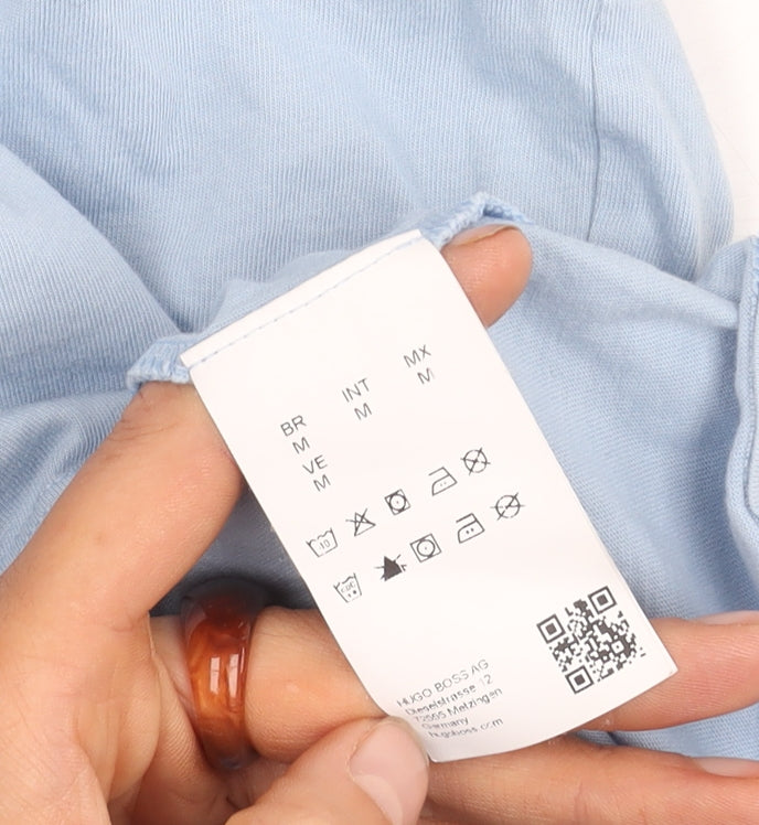 Hugo Boss Unisex Blue T-Shirt, Size M, Cotton, Casual