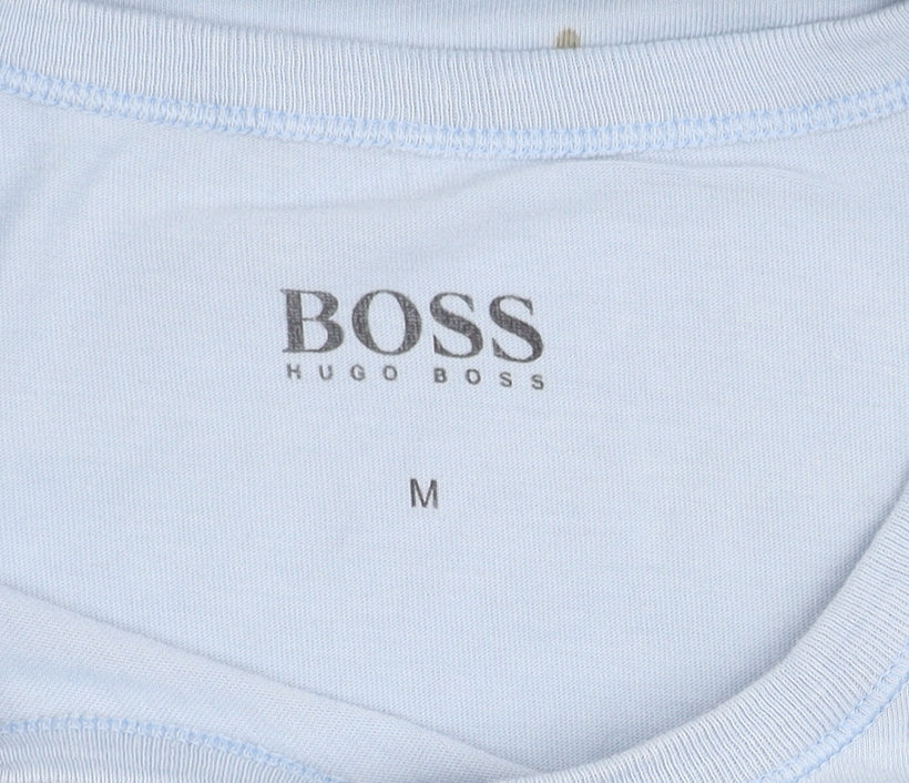 Hugo Boss Unisex Blue T-Shirt, Size M, Cotton, Casual