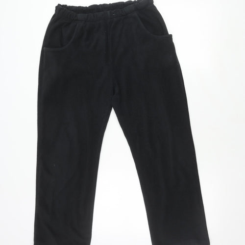 Damart Women's Black Elastic Waist Joggers, Size M